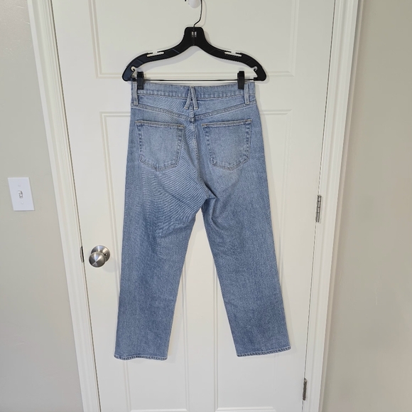 SLVRLAKE London High-rise Straight-leg Organic Jeans Blue Women's 28 - Picture 4 of 13